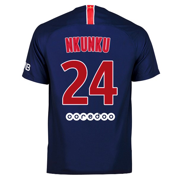 Camiseta Paris Saint Germain 1ª Nkunku 2018-2019 Azul